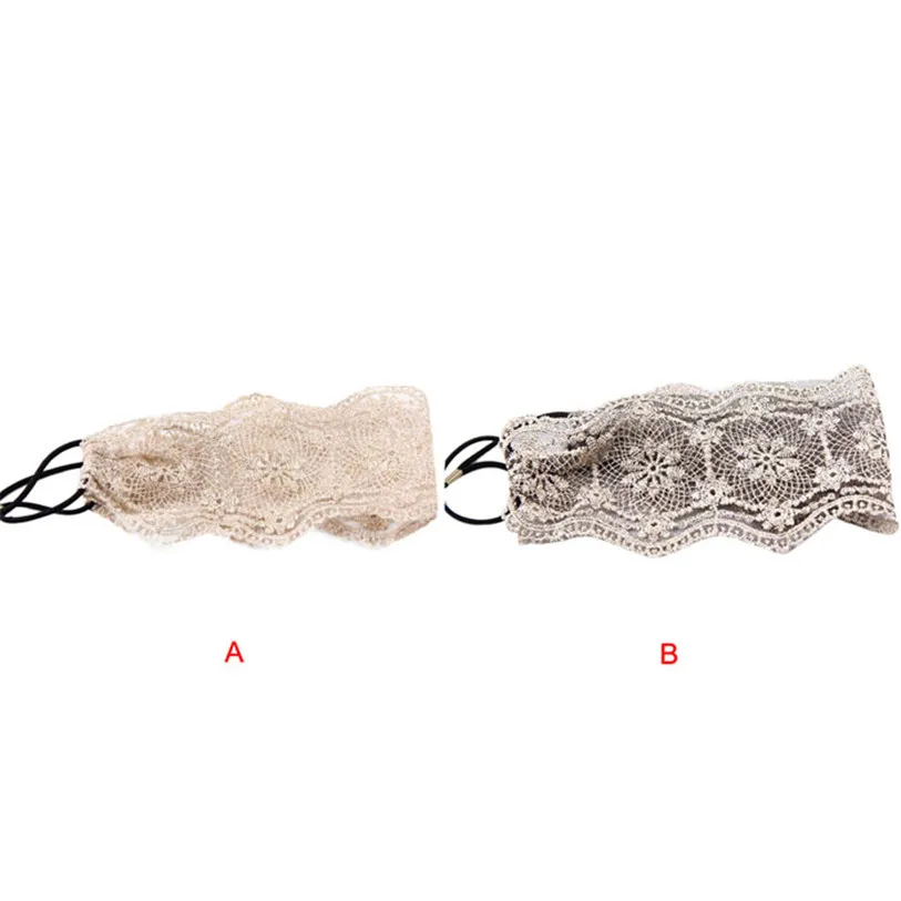 1PC Jewelry And Lace Embroidered Flowers With Wide Hair With Hair Pin on adorned apparel culture