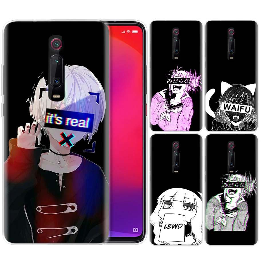 

Silicone Case for Xiaomi Redmi K20 Pro K20Pro Note 5 6 7 7A 6A Mi A2 A1 8 Lite 9 S2 Pocophone F1 LEWD Sad Anime Aesthetic Senpai