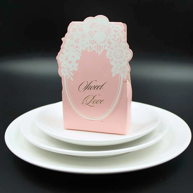 25 шт сладкая любовь Свадебная коробка для конфет с цветами свадебные сувениры Подарочная коробка шоколад свадебное оформление коробки(без подставки