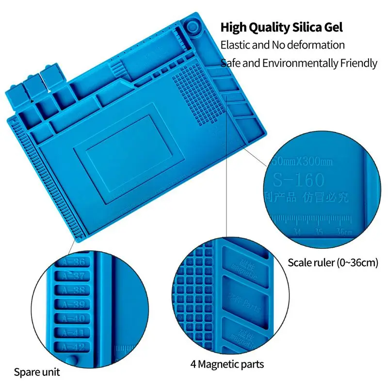 Антистатическая теплоизоляция рабочий коврик термостойкая паяльная станция BGA ремонт изоляционная прокладка изолятор площадка обслуживание платформы