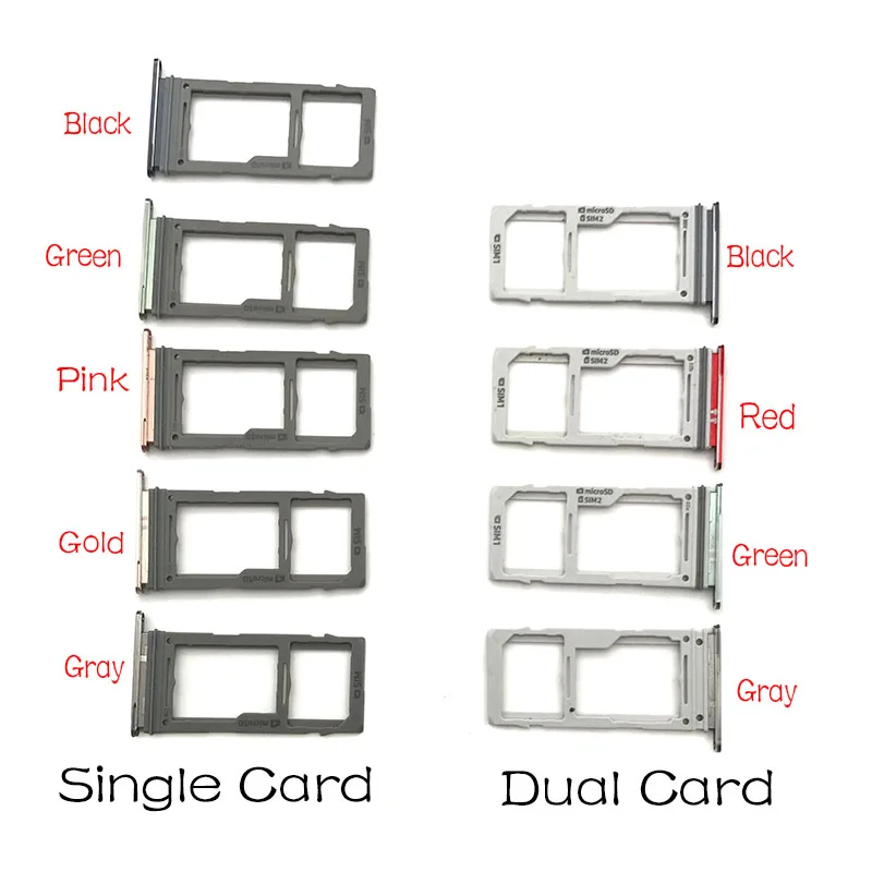 Titular de la tarjeta SIM microSD bandeja de ranura única para Samsung Galaxy S10/S10 Plus 1 un. 