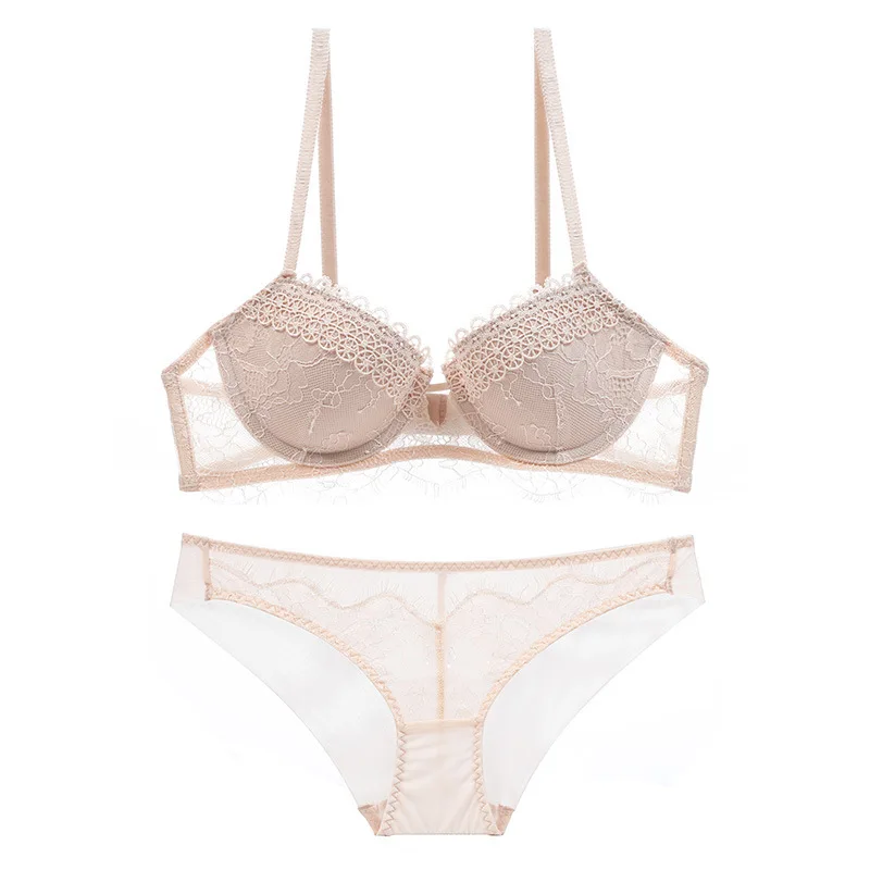 Wireless thin underwear hot Full cup small bra plus size adjustable lace Women's bra Lace Bras Mixed Colors 3 pieces/lot