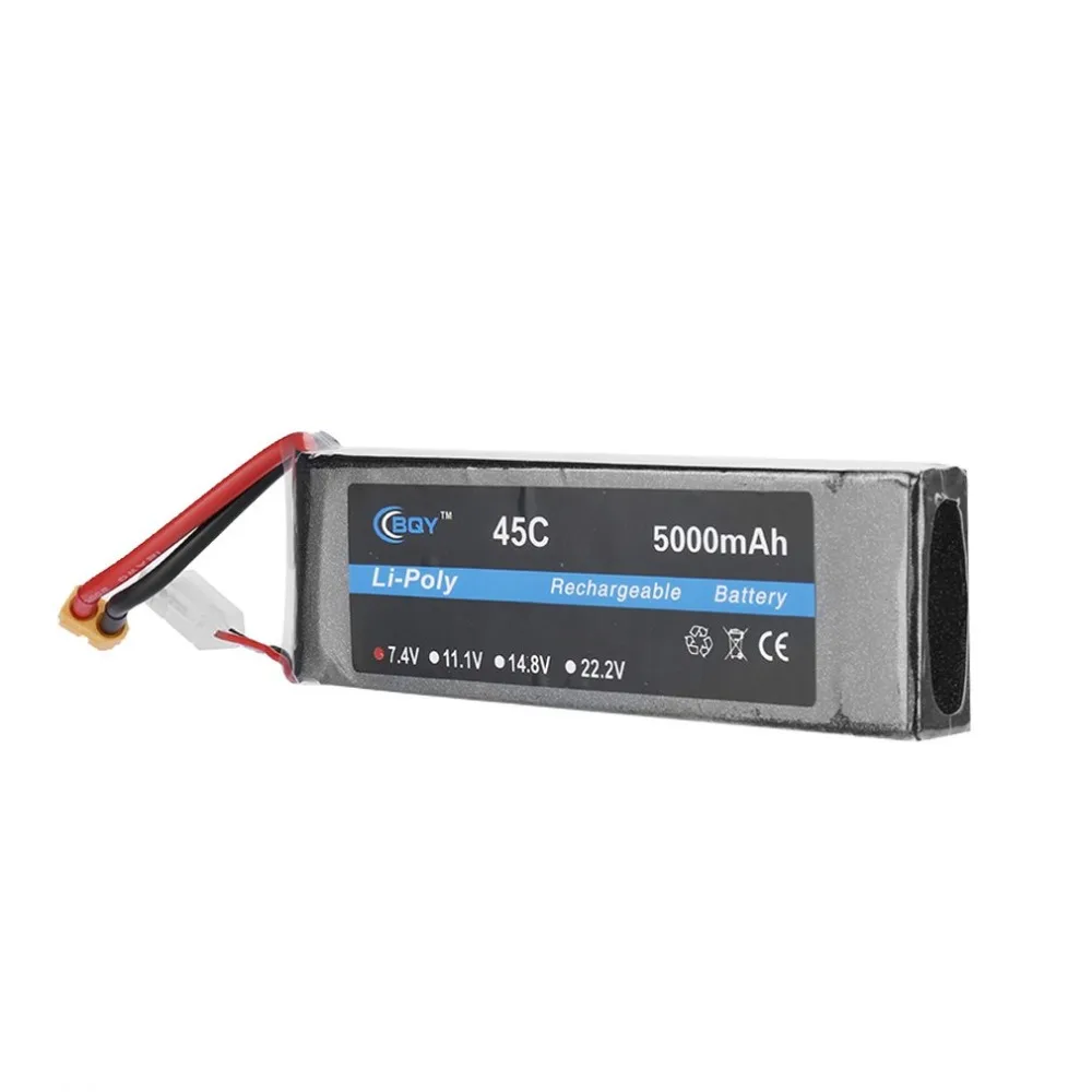 

RC FPV Lipo Battery 3S 11.1V 5000mAh 35C 45C with XT60 Plug Connector Li-poly Rechargable Battery for RC Drone