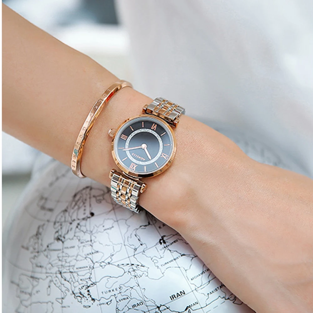

10 Fashion colors WEGARSTI Brand relogio Luxury Women's Casual Watches Waterproof Watch Women Fashion Dress Rhinestone Watch