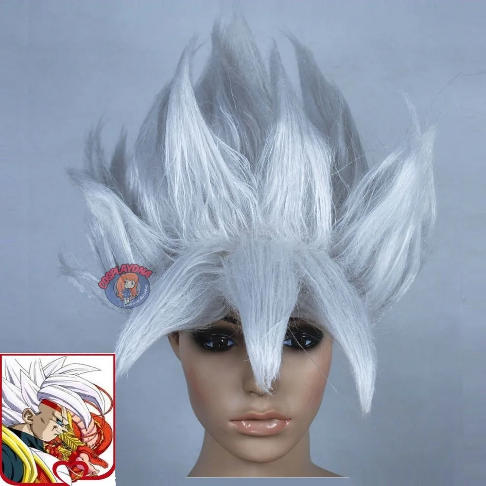 Dragonball Goku Silver Halloween Wigs (fits both adult and children) A5