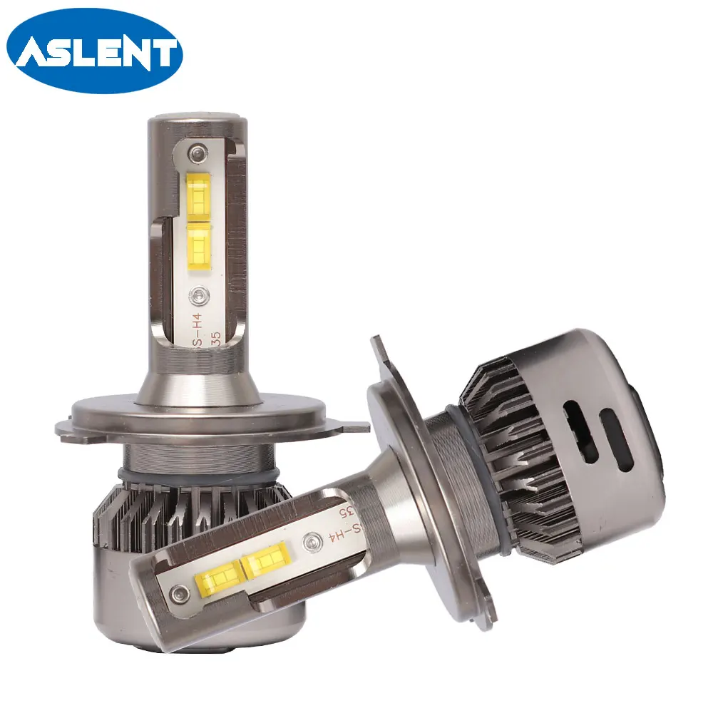 Aslent 2X H4 светодиодный H7 объектив 55 Вт/лампа 20000LM 6500 LED Canbus Error Free H11 H8 HB4 H1 HB3 9005 9006 Авто