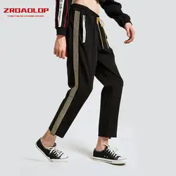 Новинка 2018 года Красочные Лоскутные ботильоны для мужчин брюки для девочек хип дамские шаровары уличная Harajuku беговые штаны хлопок повседне