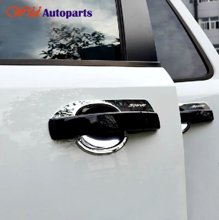 4pcs ABS Mirror Chrome Door Handle Bowl Cover Trim...