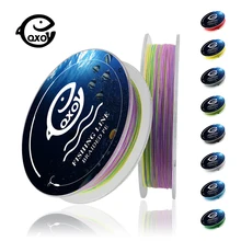 QXO 100m 4stand Braided Wire Material Fishing PE Line Tresse fish Multi filament Leashes Sea The Line For Fishing Tippet 6-100lb