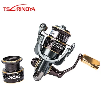 

TSURINOYA Jaguar 2000/3000 Series Spinning Fishing Reel 9+1BB Double Metal Spool Lure Fishing Rock Pescaria Reel Molinete Pesca