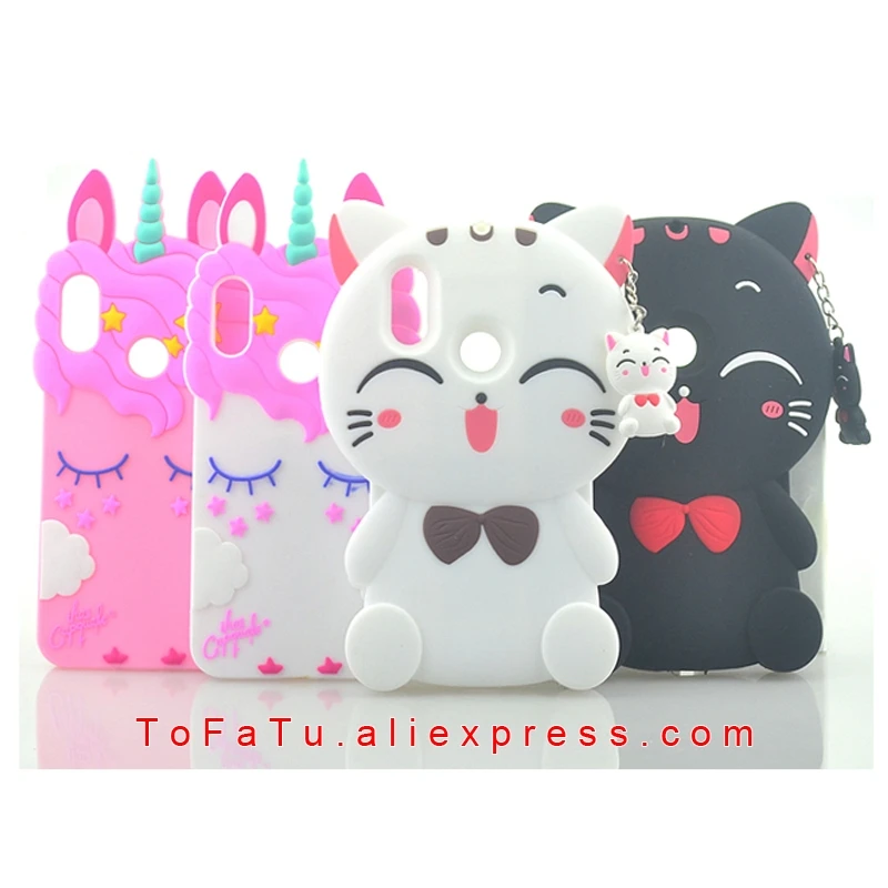 

For Xiaomi Redmi 6 Pro 6Pro Case Silicone Cartoon Minnie Unicorn Cat Phone Cover Cases For Xiaomi A2 lite A2lite