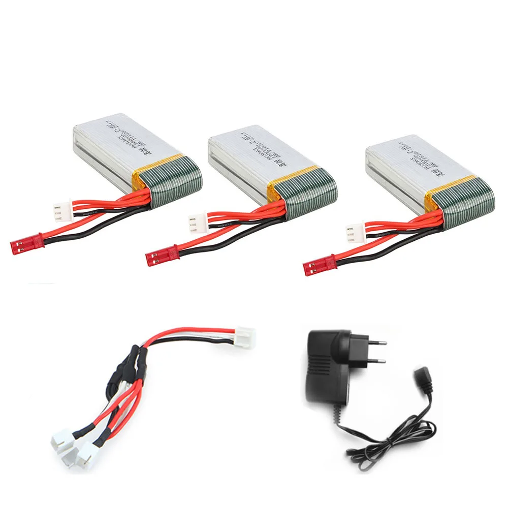 Высокая Ёмкость 3 шт 7 4 v 2 s 1200 mah Батарея для X101 X102H JJRC X6 Радиоуправляемый Дрон