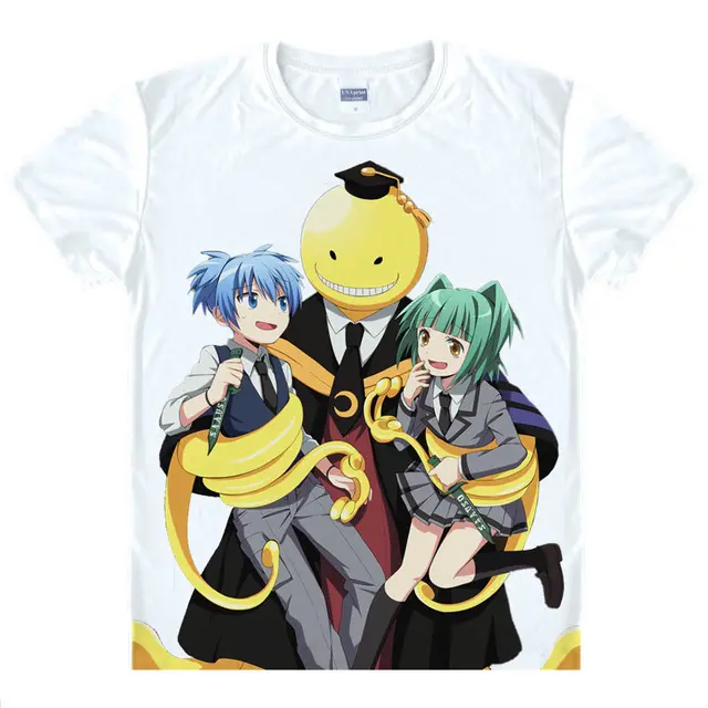 Coolprint Japanese Manga Koro Sensei T Shirts Anime Shirt Of Nagisa Shiota And Karma Akabane Cartoon Printing Shirt Japanese Anime Shirt Print Shirtt Shirt Anime Aliexpress