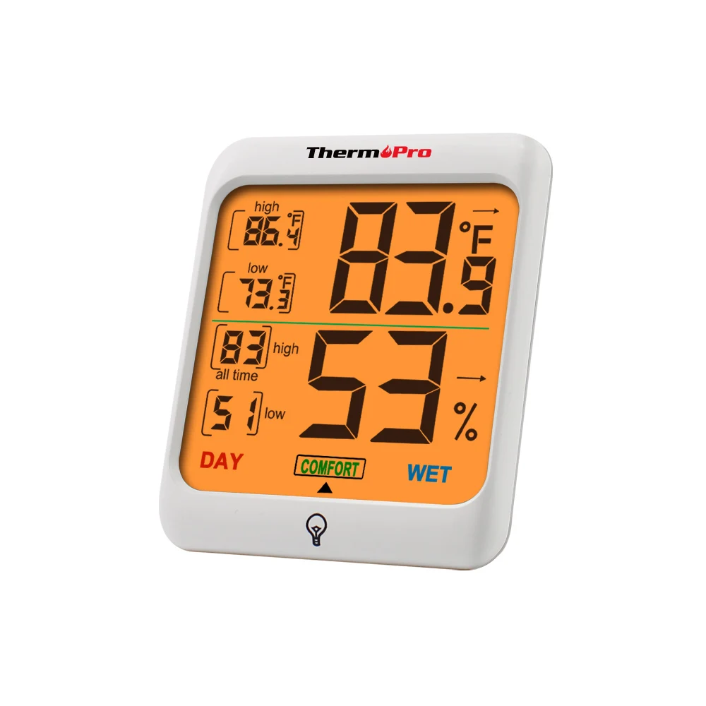 

Thermopro TP53 Thermometers & Hygrometers Humidity Digital Weather Station Room Thermometer with Backlight LCD Display