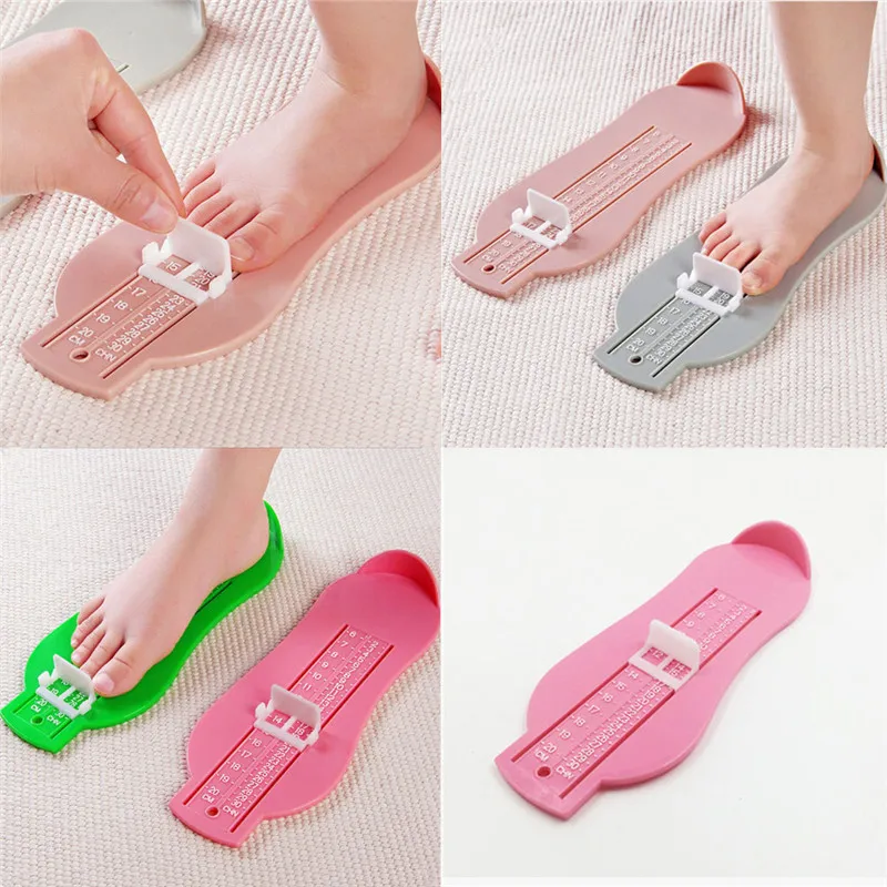 Kids Baby Foot Measuring Device Shoes Gauge Ruler for Children Footful Measure Shoes Size at Home Yellow Red Green Blue