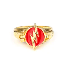 Mqchun flash anéis ouro cor filme jóias para homens anel feminino (pode ser aberto)