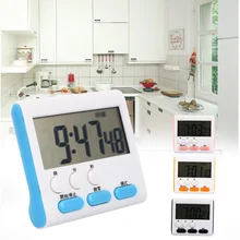Магнитный большой ЖК-цифровой кухонный таймер с громким будильником, домашний Счетчик-вниз, часы для приготовления выпечки, будильник, напоминание