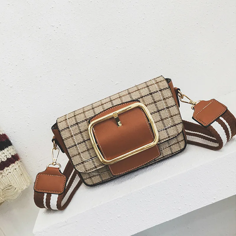 

ADIYATE Women Bag 2017 Design Handbag Brown Stripe Luxury Handbag Designer Female Shoulder Bags High Quality PU Leather Purse