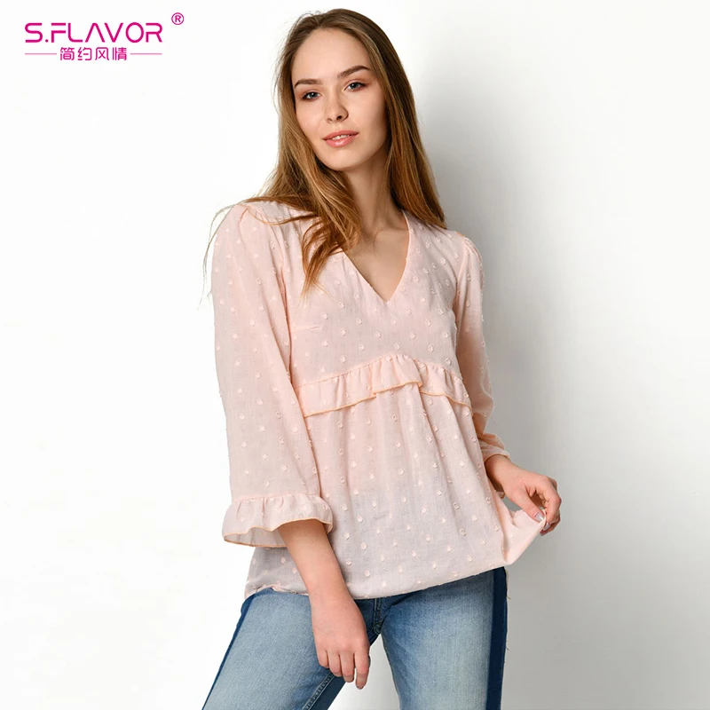 S. FLAVOR сексуальные женские топы с v образным вырезом открытой спиной на шнуровке