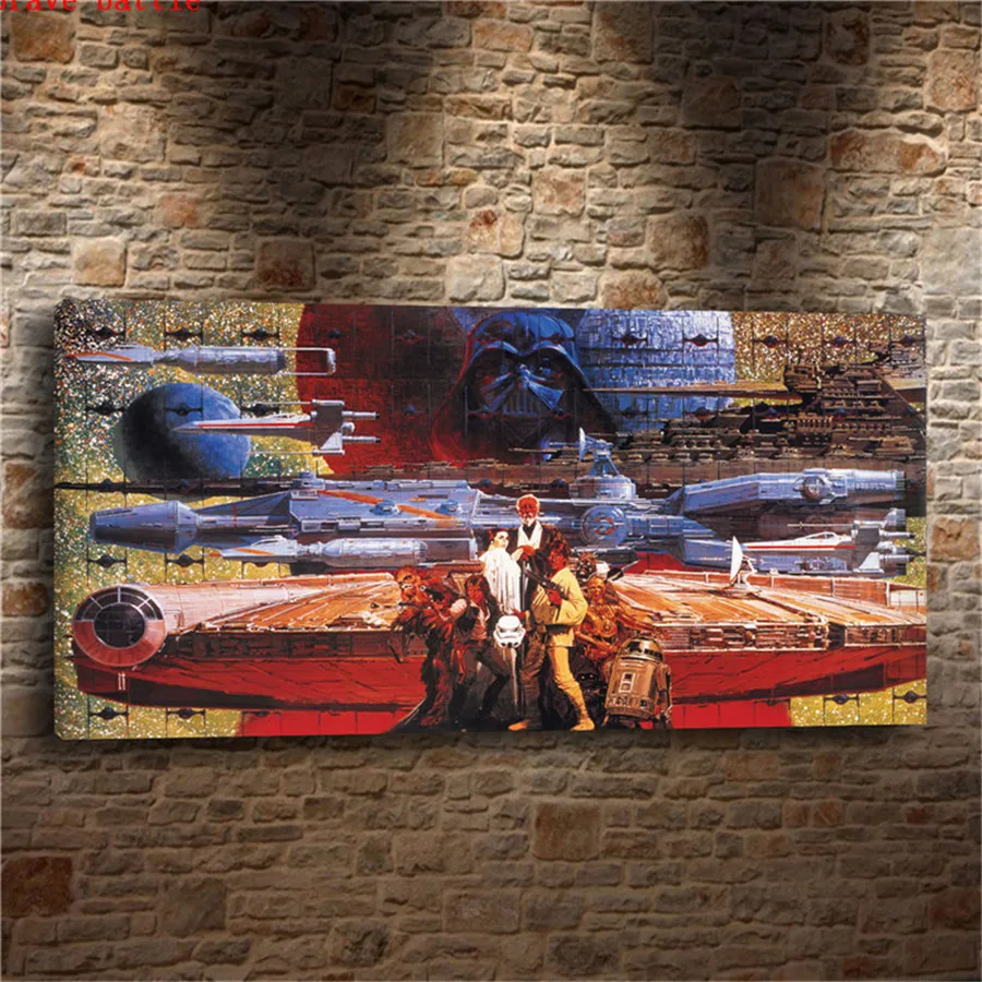 Star Wars Art Canvas Painting Print Living Room Home Decor Modern Wall Art Oil Painting Poster