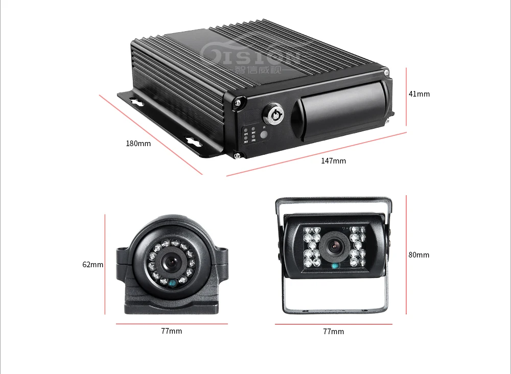 Металлический водостойкий ночного видения камера заднего вида для автомобиля комплекты 4CH 4 г GPS sd-карта 128 г сохранить CCTV автомобиль