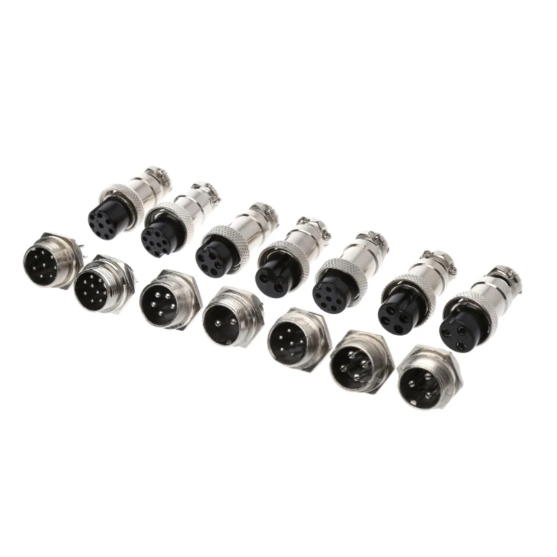 

GX16 Aviation Plug Male&Female Wire Panel Metal Connector 2/3/4/5/6/8/9 Pin 16mm
