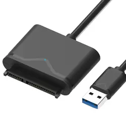 Супер Скорость USB3.0 SATA адаптер 2,5 "или 3,5" HDD SSD жесткий диск Кабельный адаптер-переходник 50 см