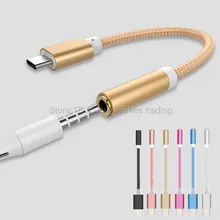 Для huawei p9/LG g5 USB 3,1 type C с головкой до 3,5 мм разъем для наушников женский Aux USB-C адаптер для наушников