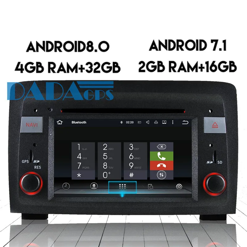 Android 8,0 7,1 автомобильный Радио dvd-плеер gps автомобильный стерео, головное устройство для FIAT Idea 2003-2007 для Lancia Musa 2004-2008 мультимедиа аудио