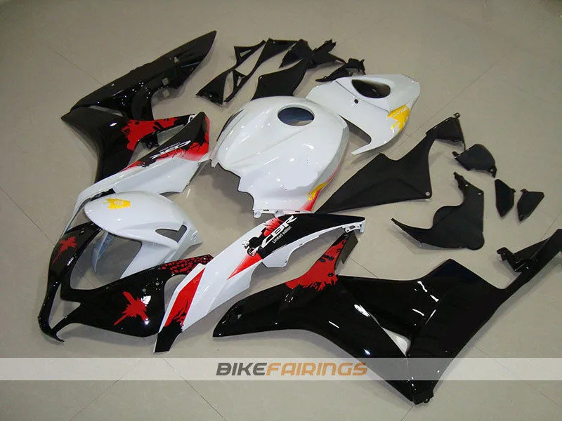 

New Injection mold motorcycle Full Fairing kit Fit For Honda CBR600RR F5 2007 2008 07 08 600RR 600 ABS fairings nice black white