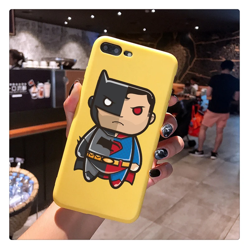 United States Movie Avengers: Endgame Fashion Candy Color TPU Case phone For iphoneX 8 XS XR XSMAX Red Yellow purple White Cover |