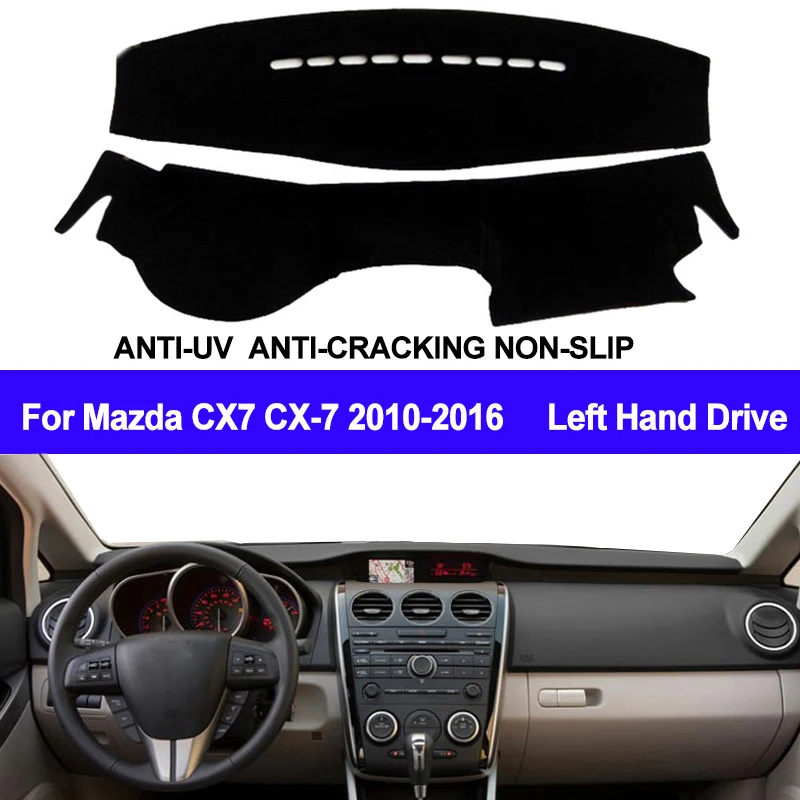 

TAIJS Car Dashboard Cover Dash Mat Dash Board Pad Carpet Dashmat Anti-UV For Mazda CX7 CX-7 2010 2011 2012 2013 2014 2015 2016