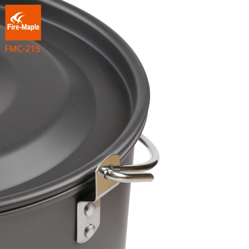 Fuego de arce de Camping al aire libre grande 8L olla una Camping colgante ollas Picnic cocina de aluminio olla para 6-8 FMC-215