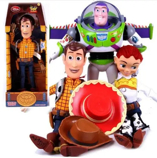 

Toy Story 3 Figure Set Sheriff Woody Jessie Talking Figurine Doll Toy Story Jessie Action Figure Speaking Woody Christmas Toys