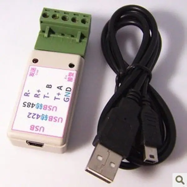 

USB to 485 / 422 RS422 / RS485 Serial Converter Adapter ch340T Chip with LED Indicator With TVS surge protection