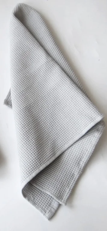 Junwell хлопковое Вафельное полотенце с вышивкой кухонное полотенце чистящая ткань чайное полотенце Ультра большое 50X70 см 1 шт - Цвет: 6PC LIGHT GREY