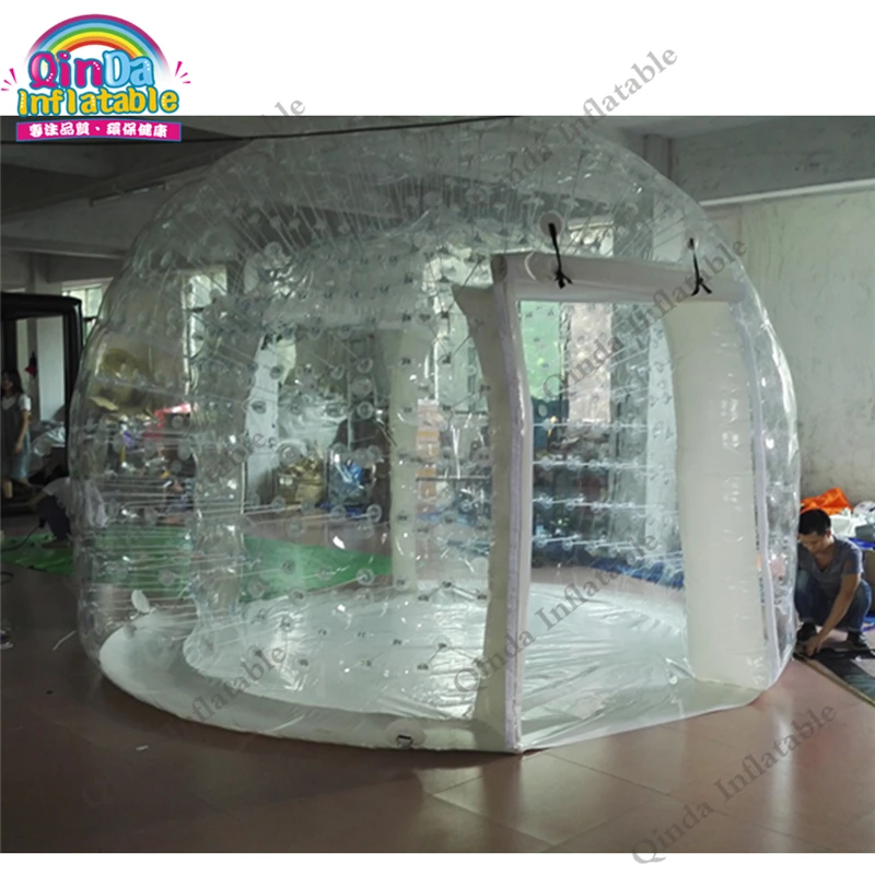 3-4 Persons Inflatable Aie Dome Tent, Inflatable Lawn Bubble Tent For Family Camping 4