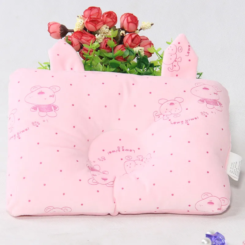 Подушка для новорожденного ребенка, Подушка для сна, мягкая подушка в форме плюшевого животного - Цвет: pink
