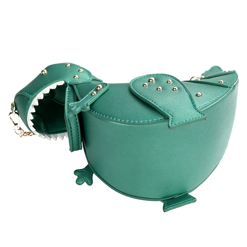 الماركات الديناصور برشام سلاسل أكياس Crossbody للنساء حقائب محفظة بو الجلود حقائب كتف متنقلة السيدات الفتيات حقائب النساء