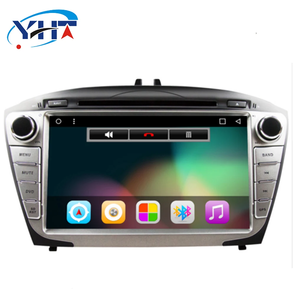 Excellent 2din 8" Quad-Core 1+16GB Android 8.1 Car Radio DVD Player with Capacitive Touch Screen MirrorLink for Hyundai Tucson 2009-2015 2