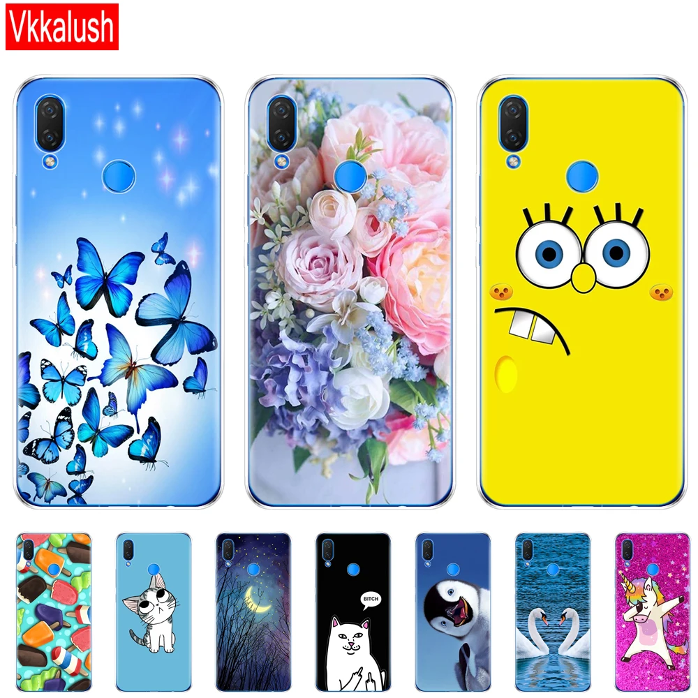 

Silicon case for huawei Nova 3 3i 3e phone case soft TPU cover for Nova3 nova3i INE-LX2 INE-LX9 funda Back cover Coque bumper