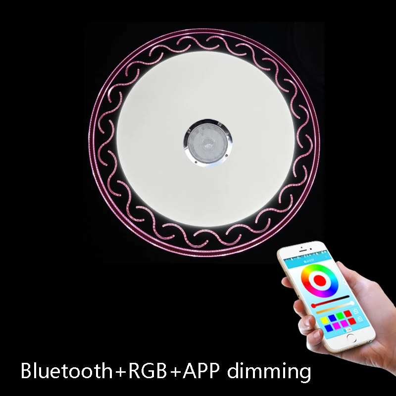 Светодиодный потолочный светильник Современная круглая лампа в гостиную с Bluetooth