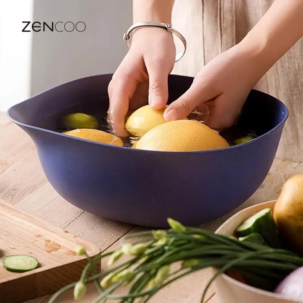 ZENCOO многофункциональный 2 шт. складной дуршлаг комплект Овощной контейнер