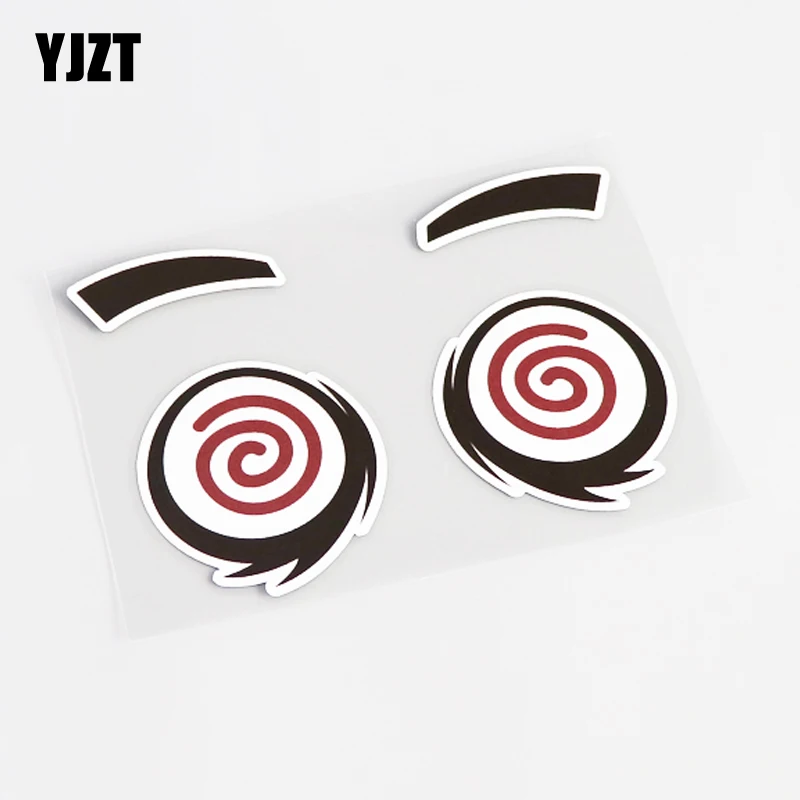 

YJZT 12CM*8.3CM Fun Amusing Eye Car-styling Car Sticker PVC Decal Graphical 13-0471
