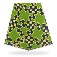 Горячая голландский воск Африканский Воск Анкара ткани последние 6 ярдов африканские тканевые с принтом хлопок Africain Y90715-17