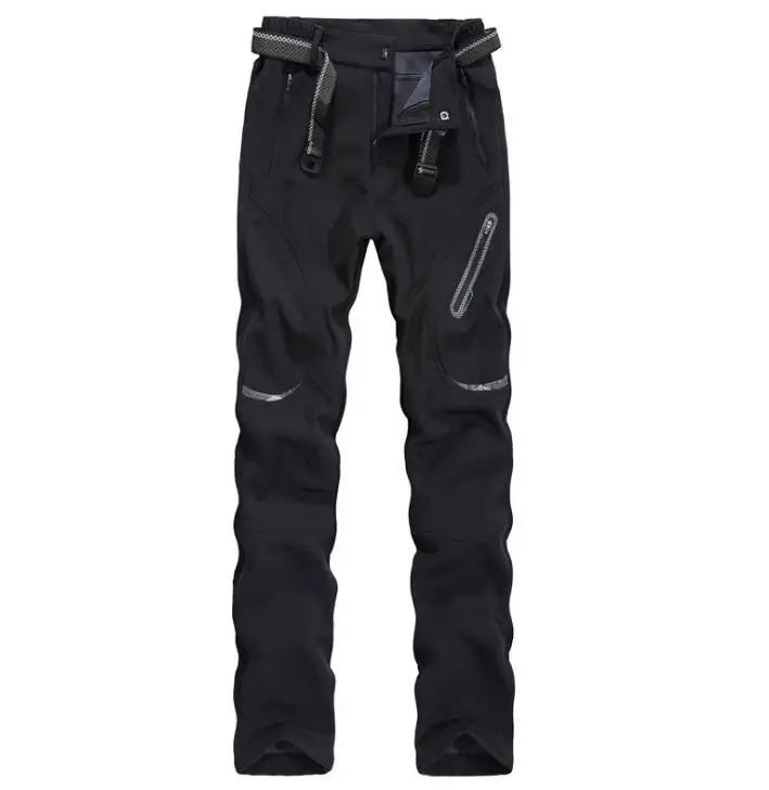 Más tamaño 9xl impermeable a prueba de viento al aire libre Pantalones de senderismo Softshell Militar deporte Pantalones polar senderismo trekking Pantalones