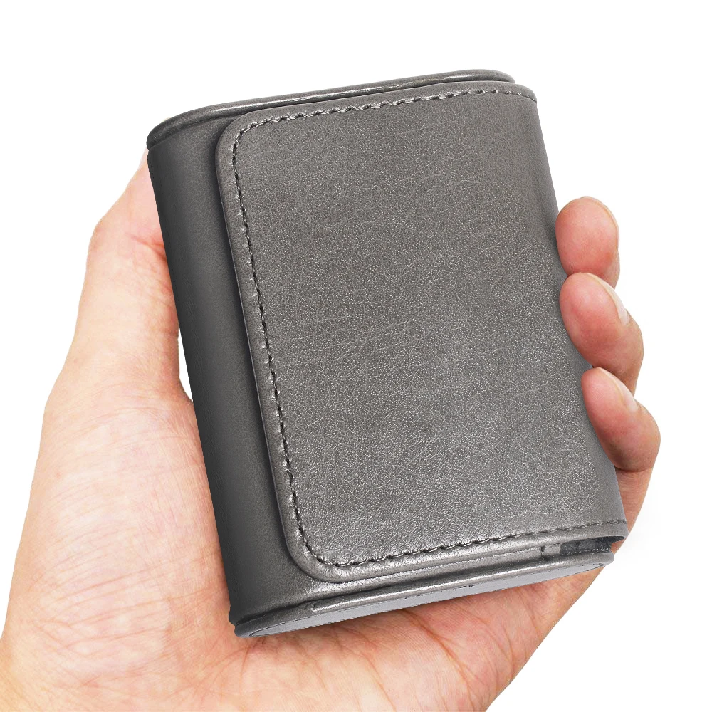 

OKCSC Portable Earphone Case PU Leather Storage Bag Organizer Protective USB Cable Earbud Box for SD TF Cards Drop Shipping