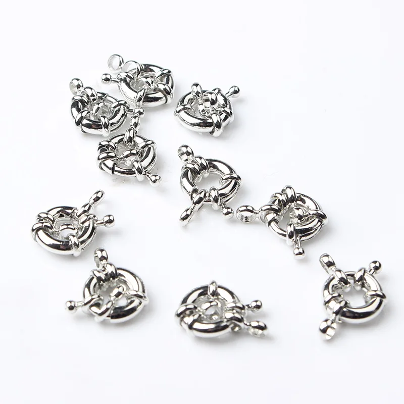 

LanLi 9/13/15mm 10pcs Sailor buckle steering wheel buckle jewelry accessories DIY men and women bracelet necklace ankle