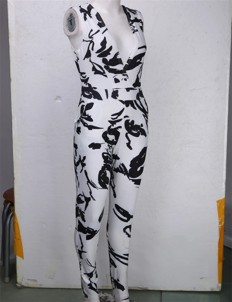 Для женщин Дамская Клубная одежда лето v-образный вырез легкий костюм с шортами с цветочным принтом, обтягивающее вечерние Детский комбинезон