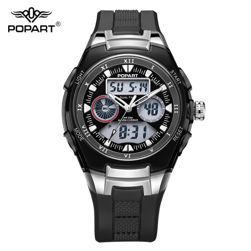 

POPART Men's Watches LED Digital Watch Quartz Wristwatches Fashion Brand Outdoor Sport Watches For Men Women Relogio Masculino